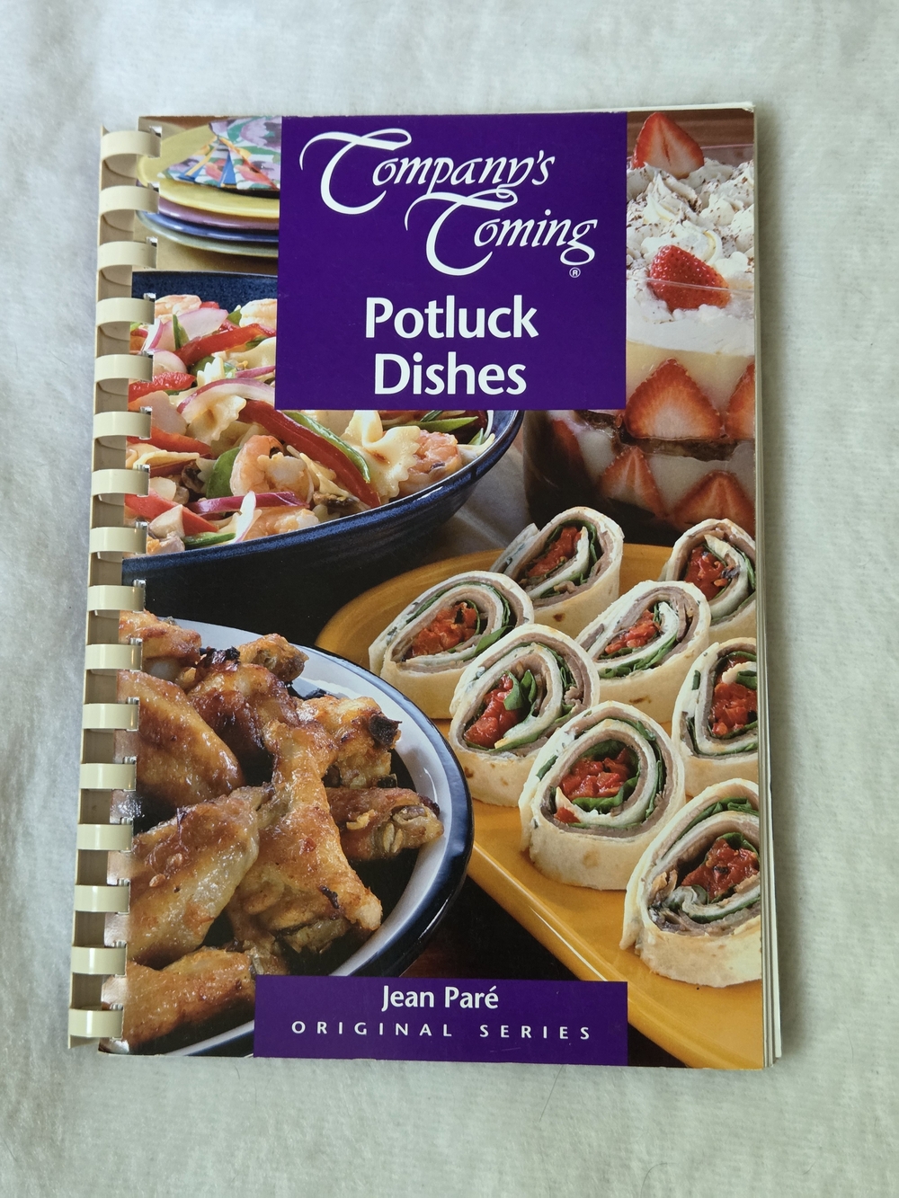 Company's Coming Cookbook Series: Potluck Dishes by Jean Pare spiral bound